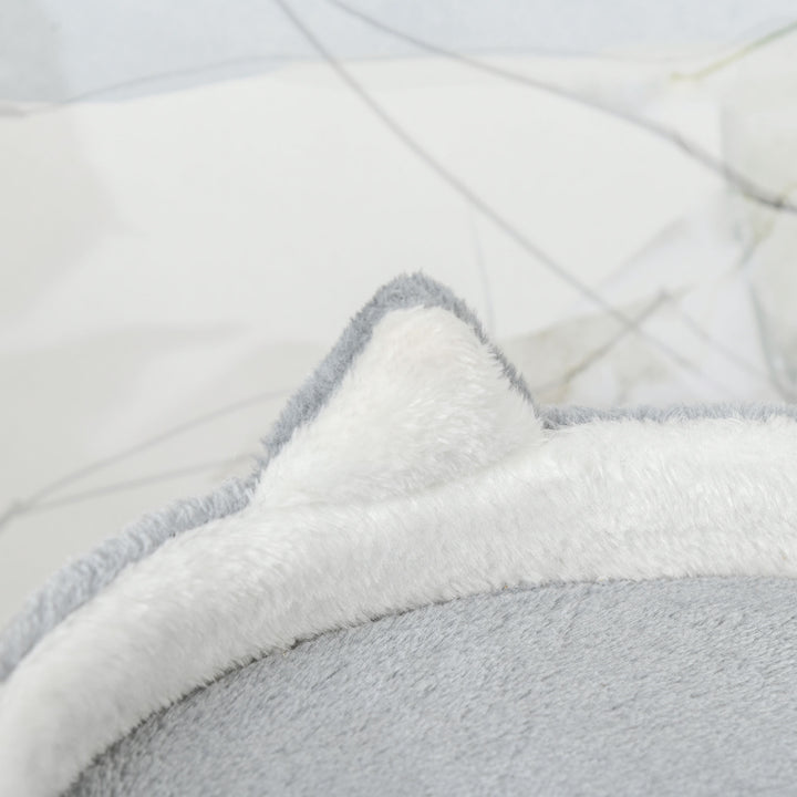 Kradsetræ med kattehulestige kradsetræ højde 100 cm klatretræ til katte spånplade jute grå 60 x 40 x 100 cm