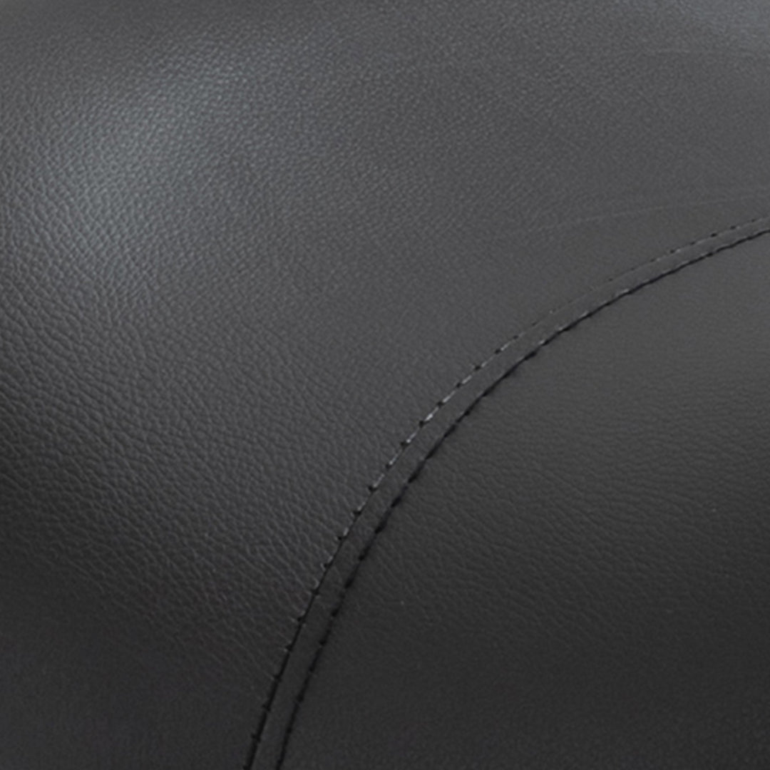 Sadelskammel arbejdsskammel drejestol drejeskammel rulleskammel kosmetikskammel polstret højdejusterbar (sort)