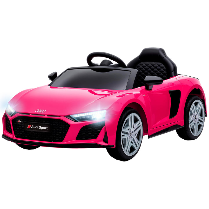 Elbil til børn Audi R8 12V fjernbetjening til børnebil lyserød