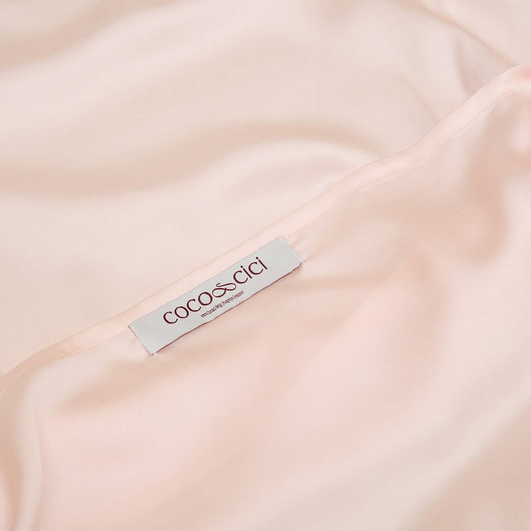 TENCEL™ satin pudebetræk Peach White