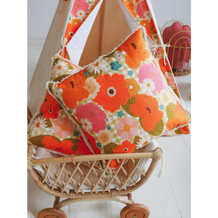 "Picnic med blomster" Pude