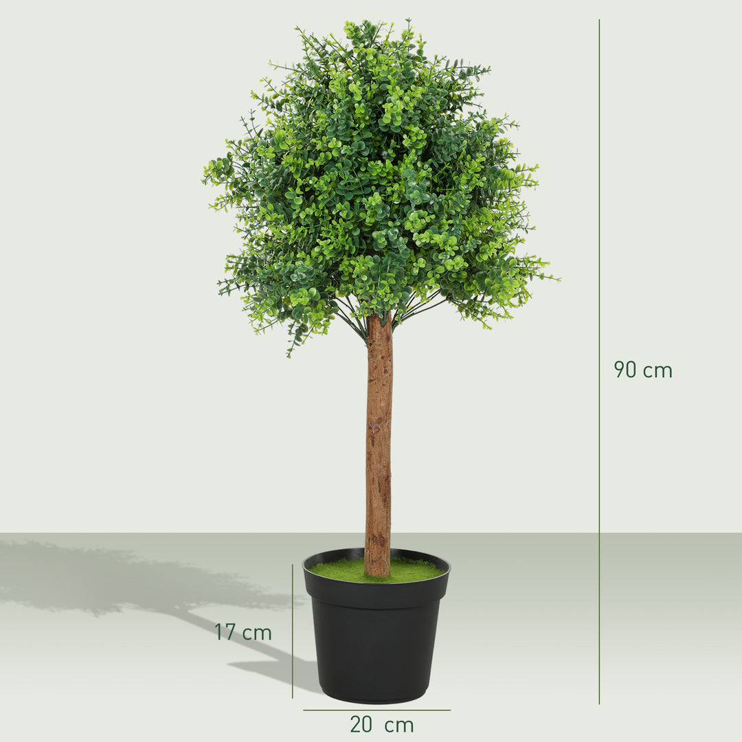 Kunstig buksbom 90cm kunstig plante, plastik kunstige planter i potte til stue