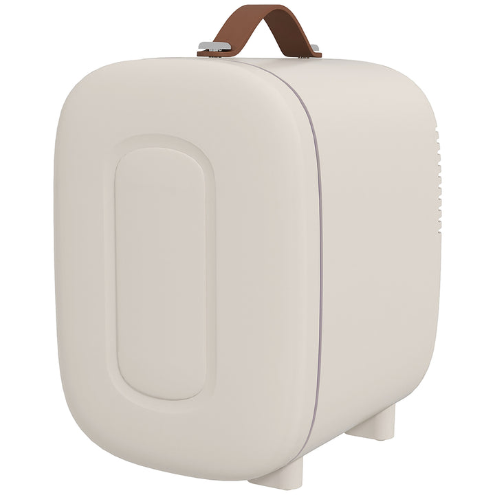 Minikøleskab beauty fridge, 4 l kapacitet, 20,3 x 26,3 x 28 cm, cremehvid