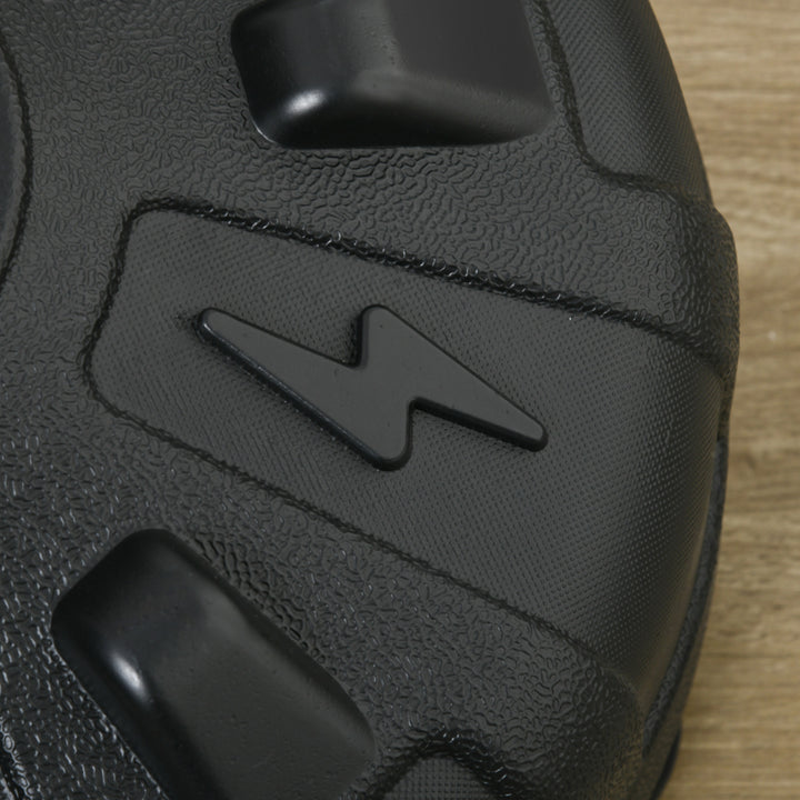 Boksebold, højdejusterbar 147-165 cm, fyldbar bund, stål, sort+rød+hvid