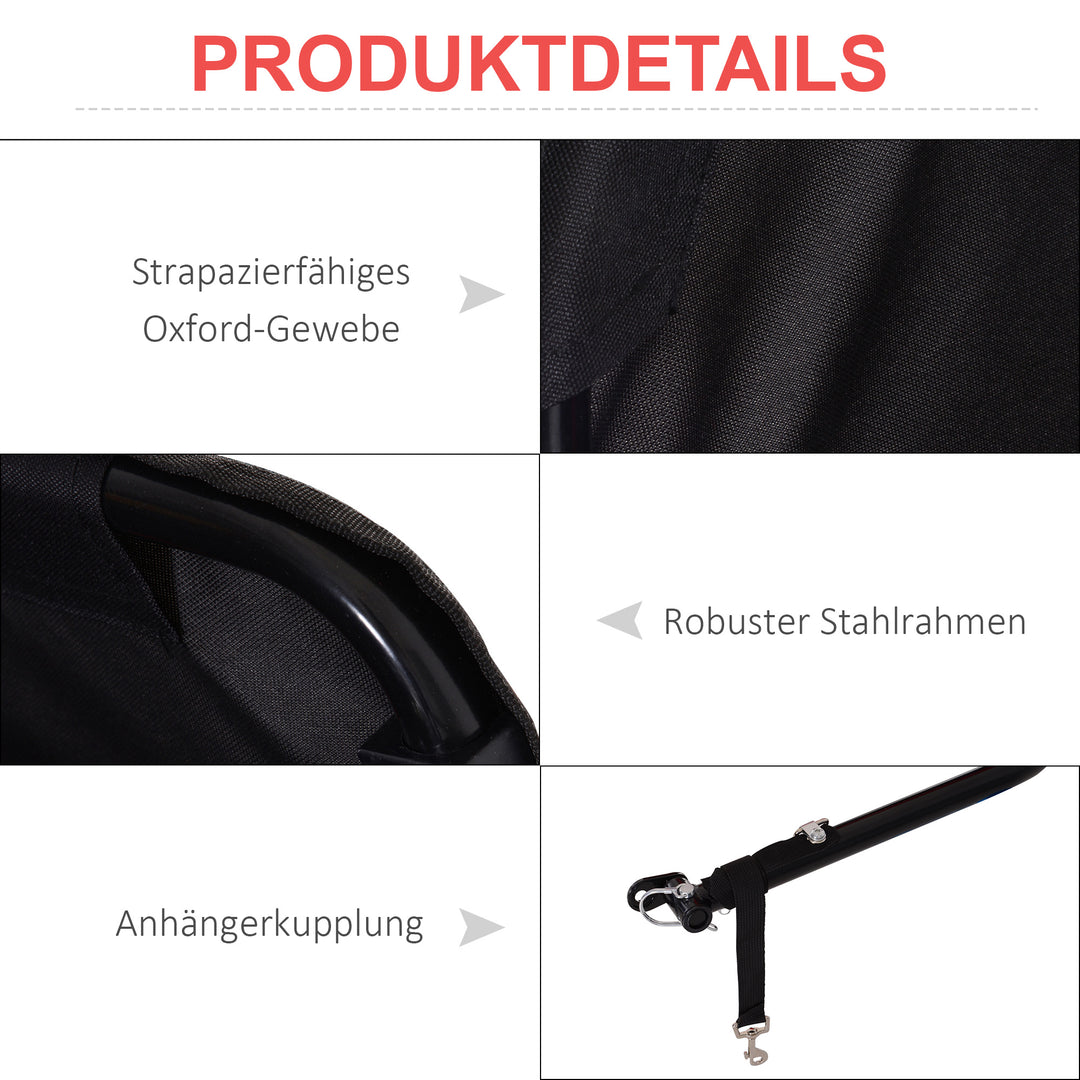 Transportanhænger cargo trailer cykelanhænger cargo cykelanhænger (rød-sort)