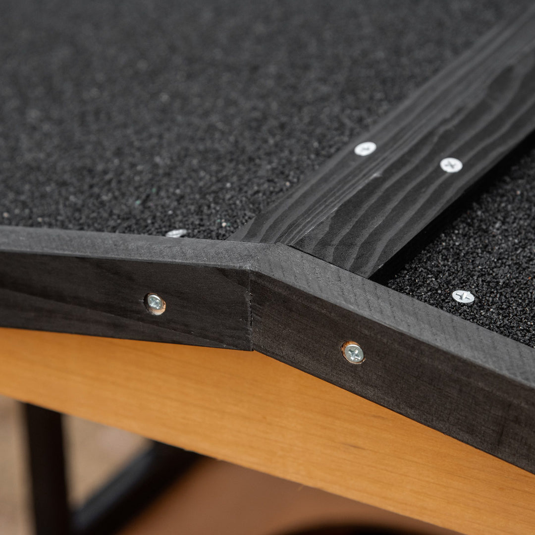 Kattehus kattehus udendørs kattehus, vejrbestandig, 75,5 cm x 75 cm x 137 cm, gul