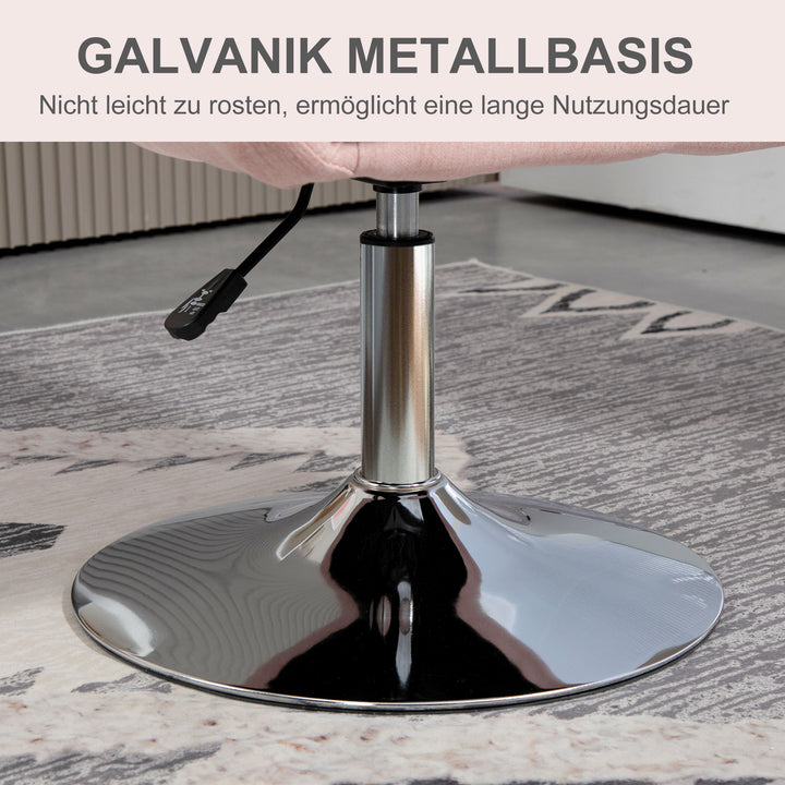 Drejestol, højdejusterbar kontorstol, polyester, metal, 60 x 60 x 79-91 cm, mørkegrå