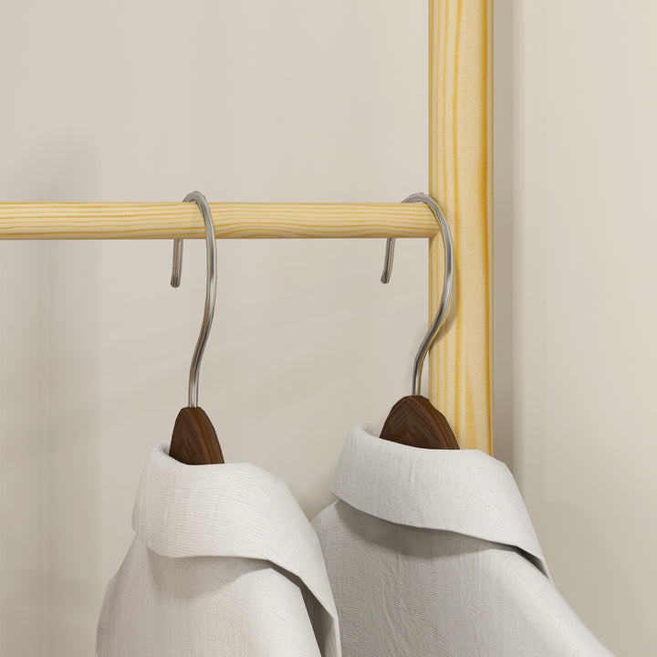 Tøjstativ, pladsbesparende, 5 kg belastning, 62x52,5x160 cm, natur