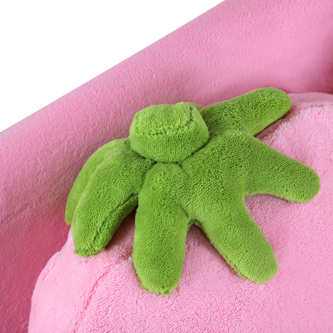 Børnesofa, børnelænestol, sofa, sofa, børnestol, børneværelse, blød sofa, dobbeltsofa, enkeltsofa (jordbærsofa)