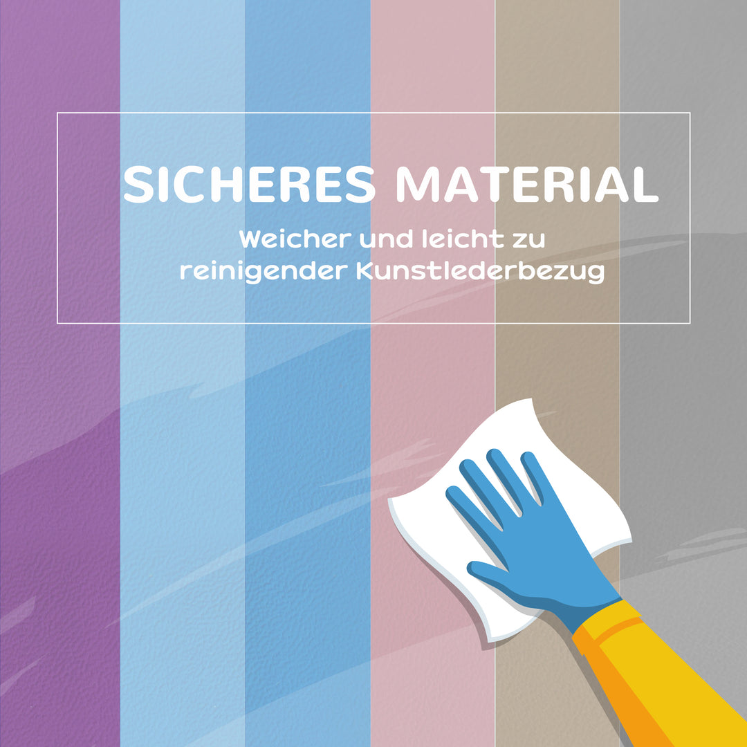 Bløde byggeklodser, 12 terninger à 20 x 20 x 20 cm, let at vedligeholde, børnesikre, til 1-3 år, kunstlæder