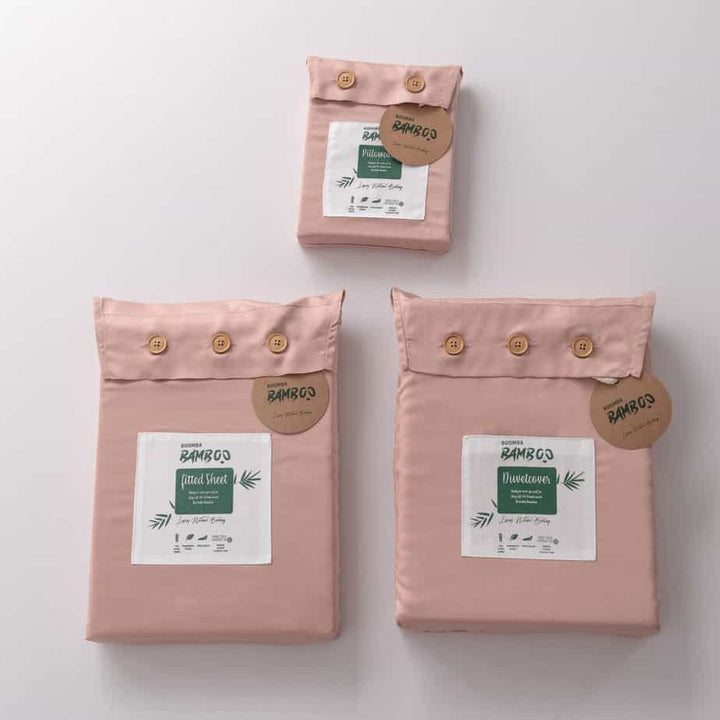 Pink Bamboo Sengesæt 2-personers - 400TC Tanboocel - Cuddle Pink