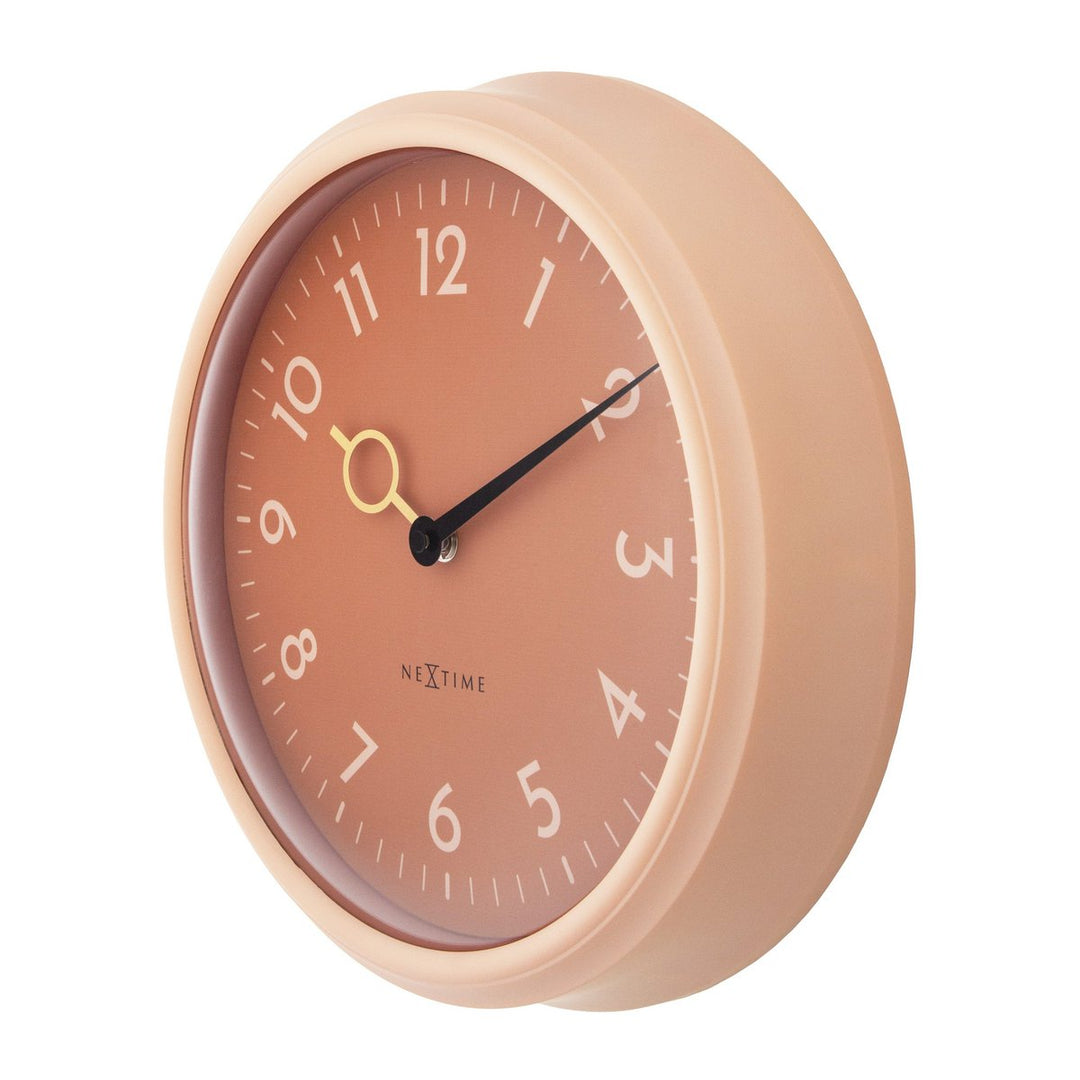Vægur 30,5 cm-Silent-ABS-NeXtime 'Golden Hour Wall'