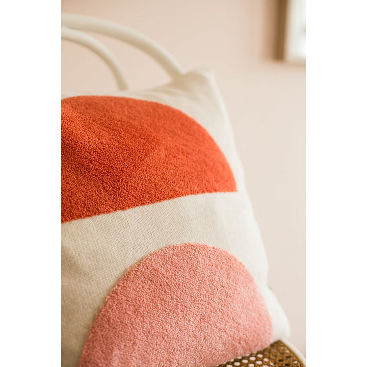 Mona Pillow-Cover Pink, Punch Nålbroderi