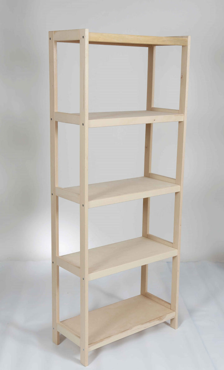 Bogreol i bøgetræ STRONG, 5 hylder, 173x70x43 cm