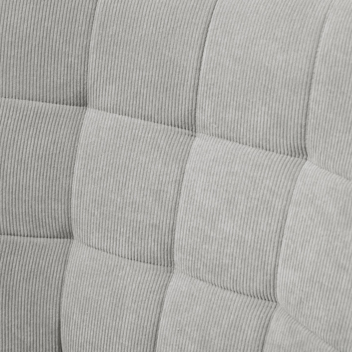 Accentstol med skammel, fløjlsbøjlelænestol, lænestol med træben, til stue, grå