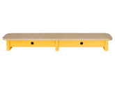 JUBI 109cm monitorskærmstativ med skuffer Ash Broom Yellow