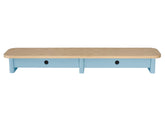 JUBI 109cm monitorskærmstativ med skuffer Ash Gentle Blue