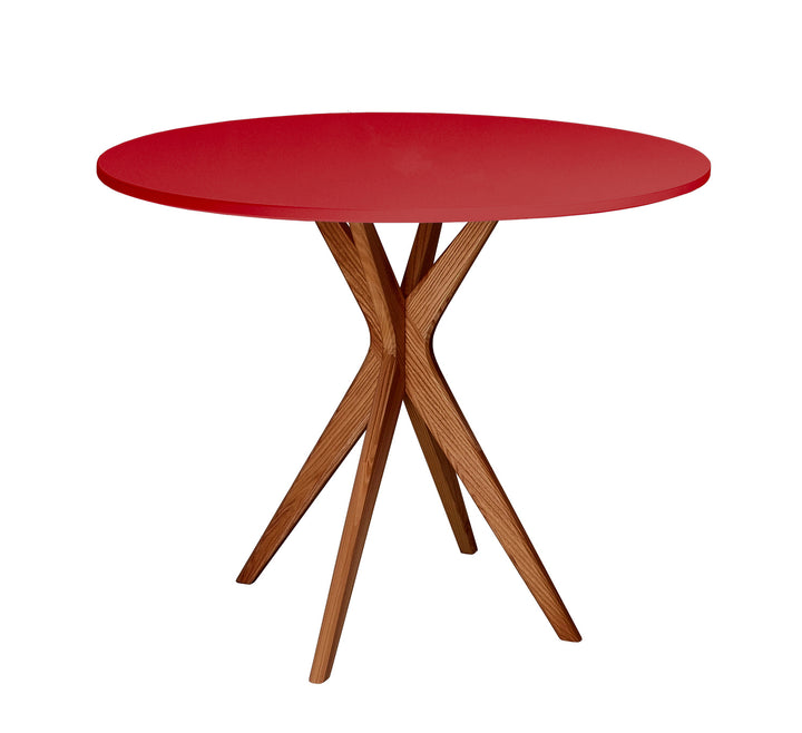 JUBI Rundt spisebord diam. 80cm Oak Pure Red