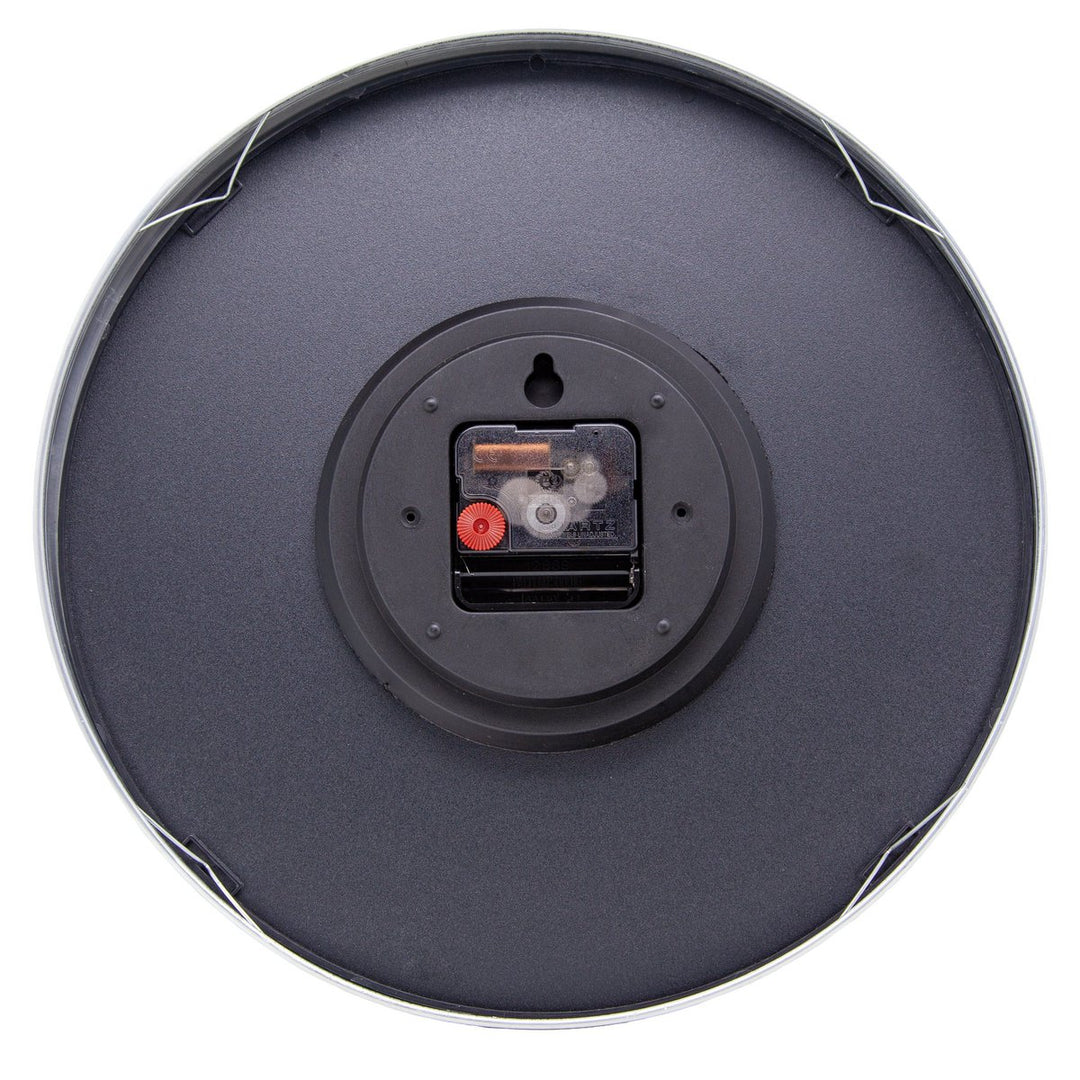 Vægur 30,5 cm-Silent-Dome linse-Aluminium-NeXtime 'Rotterdam'