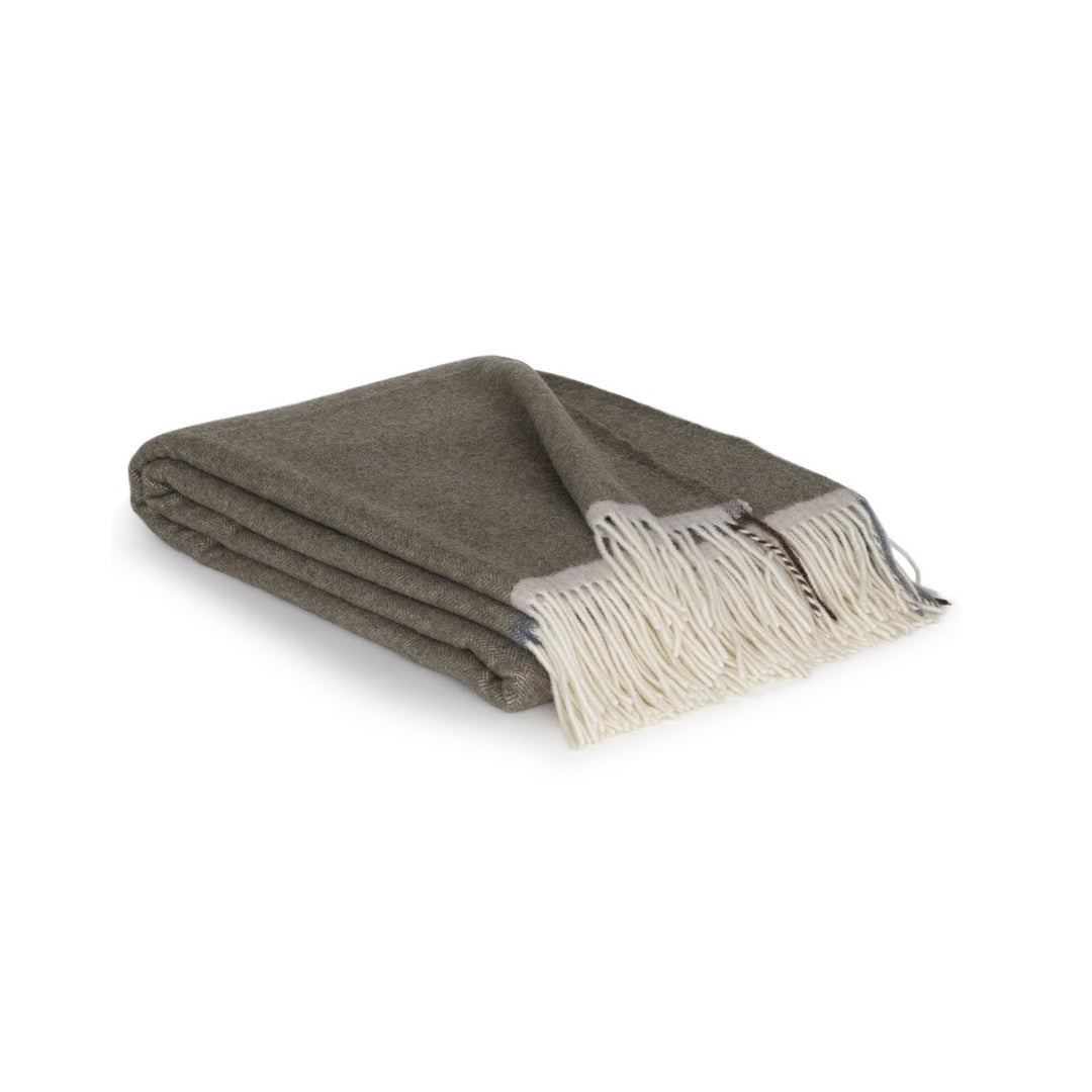 Merino/cashmere Uldtæppe Milan Verde Orlo