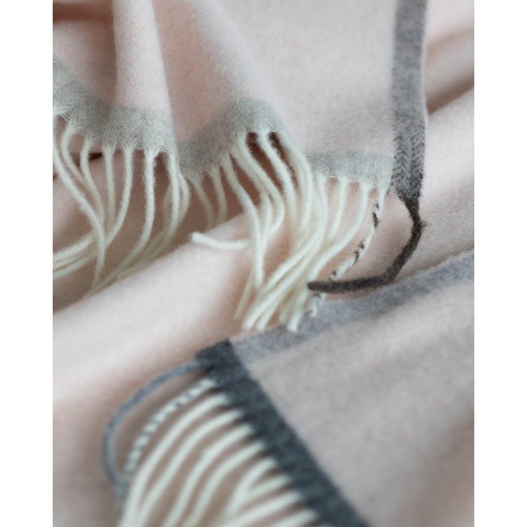 Merino/cashmere uldtæppe Milan Rosa Orlo