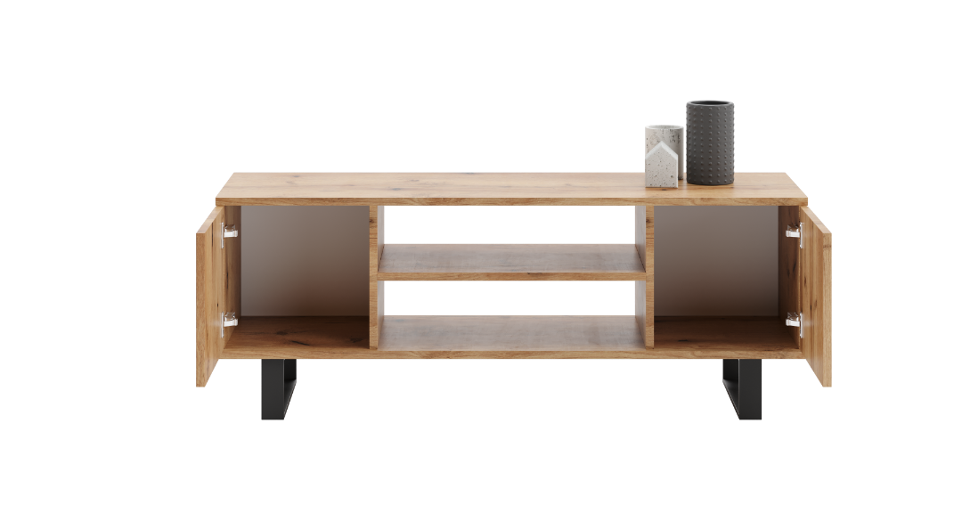 Focus RTV-skab 135 cm - loft eg håndværk/sort