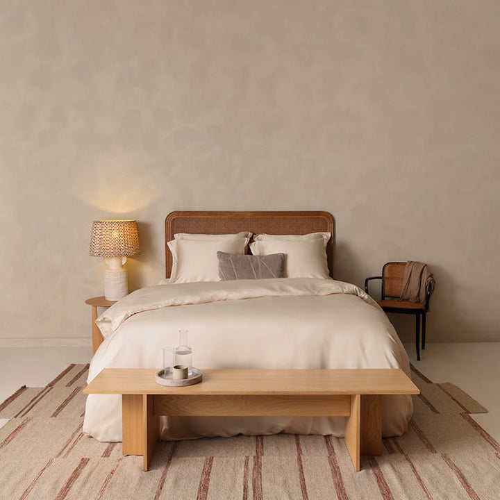 TENCEL™ Satin Dynebetræk Hvidt sand