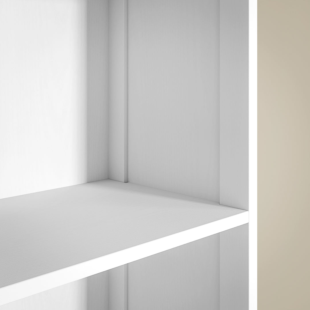 Badeværelsesskab med 3 hylder, 1 skuffe, robust, mdf, hvid