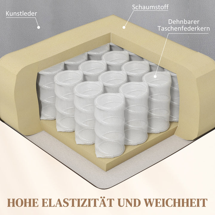 Massagestol med fodstøtte, 8 vibrationspunkter, 5 tilstande, inklusive fjernbetjening, lysegrå