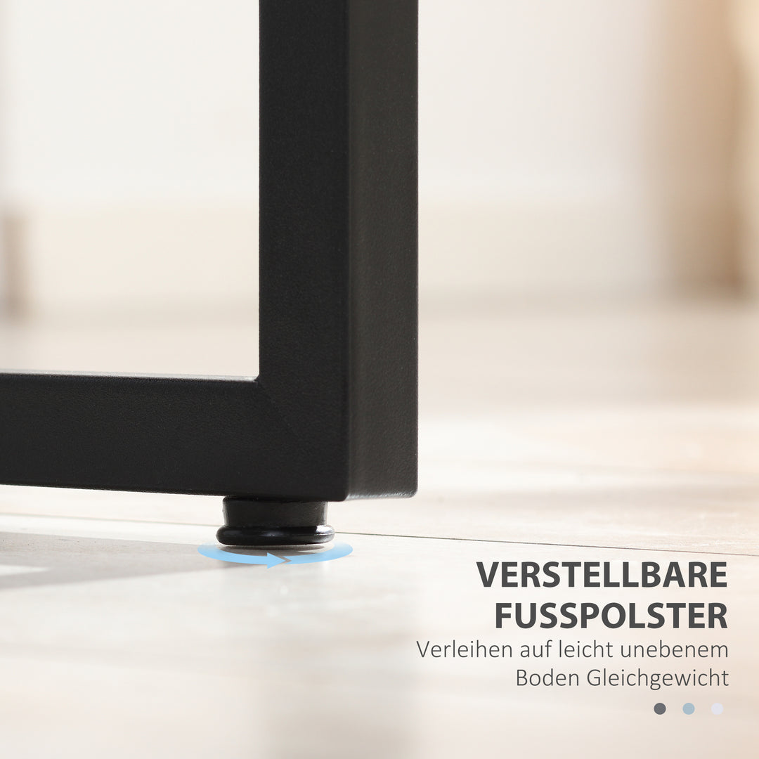 Sæt med 3 sofaborde, stabelbare sideborde, sofaborde, metalfod, mdf, 3 farver, 55 x 40 x 45 cm/48 x 37 x 40 cm/41 x 34 x 35 cm