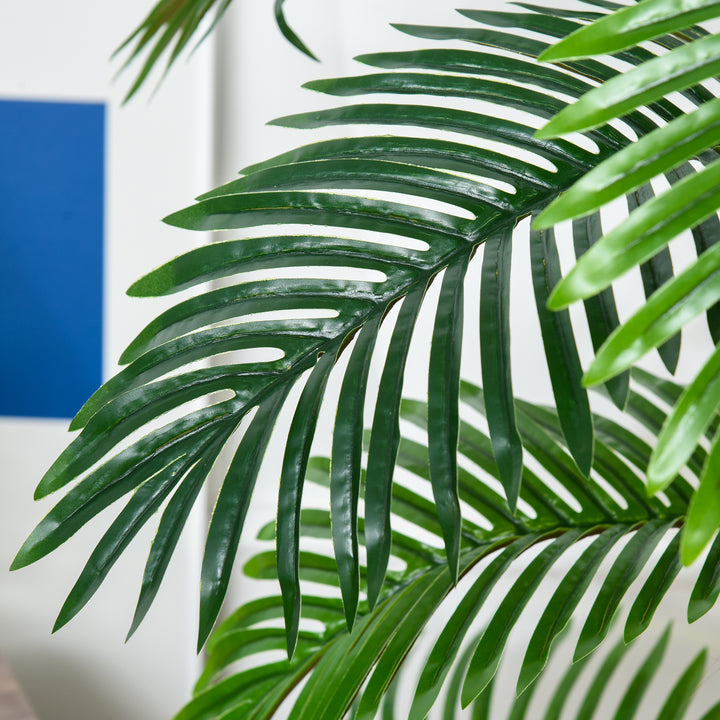 Kunstige planter 120 cm kunstig palme, kunstig palme, kunstigt træ, kunstige planter i potter, stueplante, dekorativ plante, kontorplante, plastikpotte til indendørs og udendørs brug