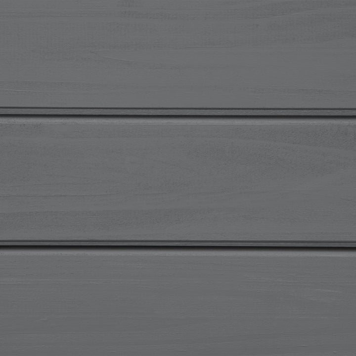 2-personers havebænk i træ, vejrbestandig, UV-bestandig, havemøbler med ryglæn, 116 x 56 x 80 cm, grå