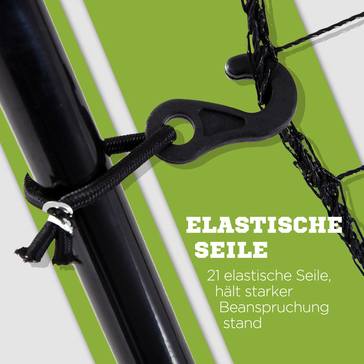 Baseball rebound net, vejrbestandigt, metalramme, grøn hitting zone, 174h x 123b x 90d cm