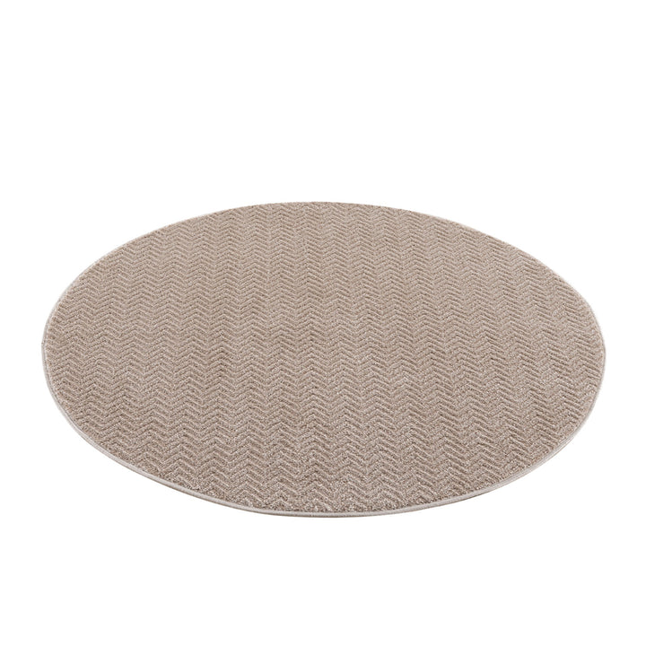 Tæppe Fancy 805 beige 120x120 cm rundt