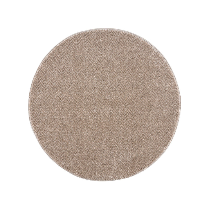 Tæppe Fancy 805 beige 160x160 cm rundt