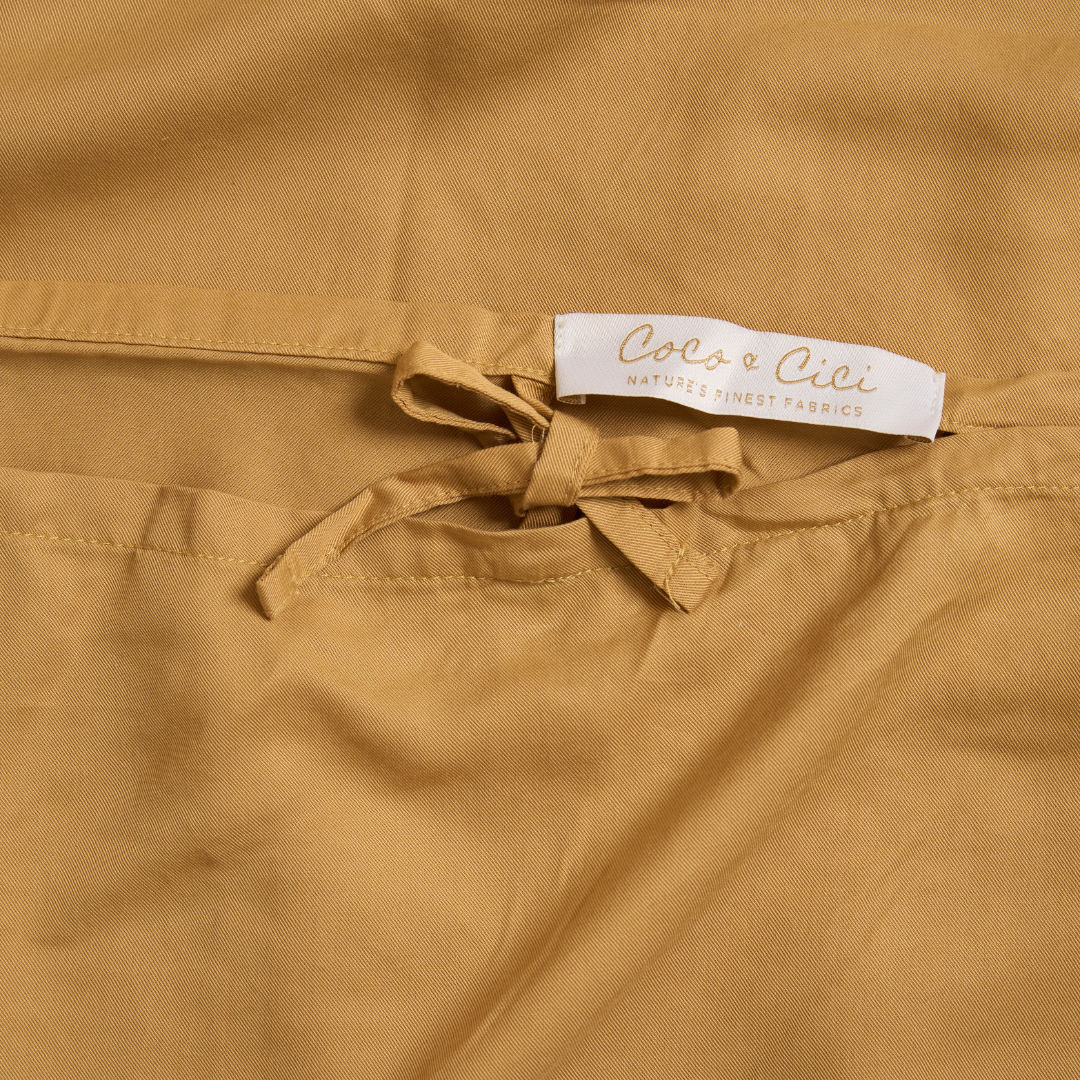 Børn - TENCEL™ Twill Dynebetræk Okkergul
