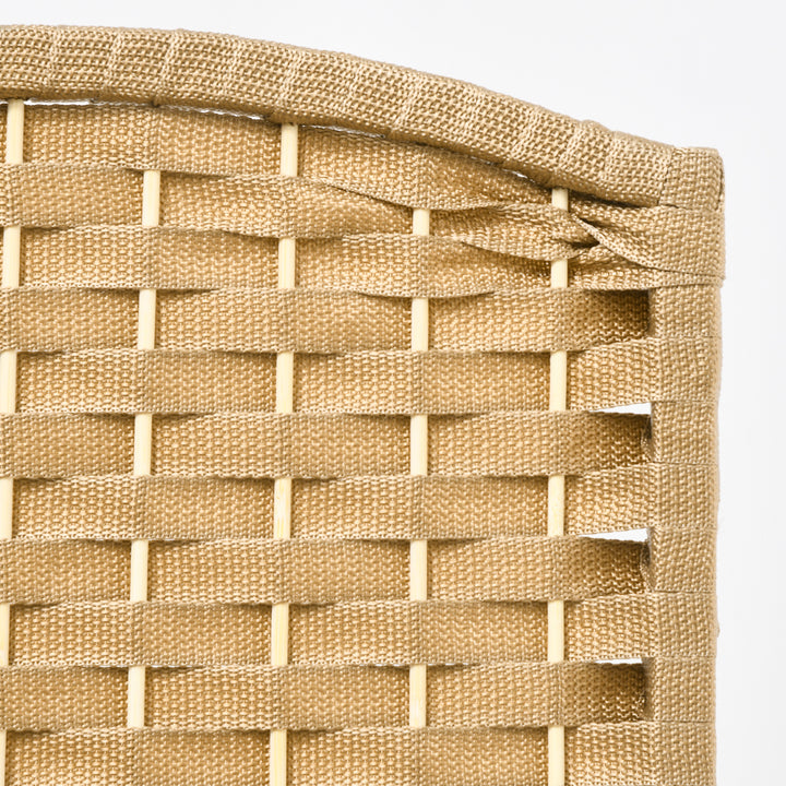 8-Panels rumdeler, foldbar privatlivsskærm, privatlivsskærm til stue, soveværelse, hjemmekontor, naturlig