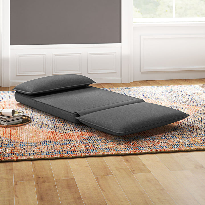 Lænestol, 6-vejs justerbar ryglæn, åndbart stof, integreret nakkestøtte, antracit