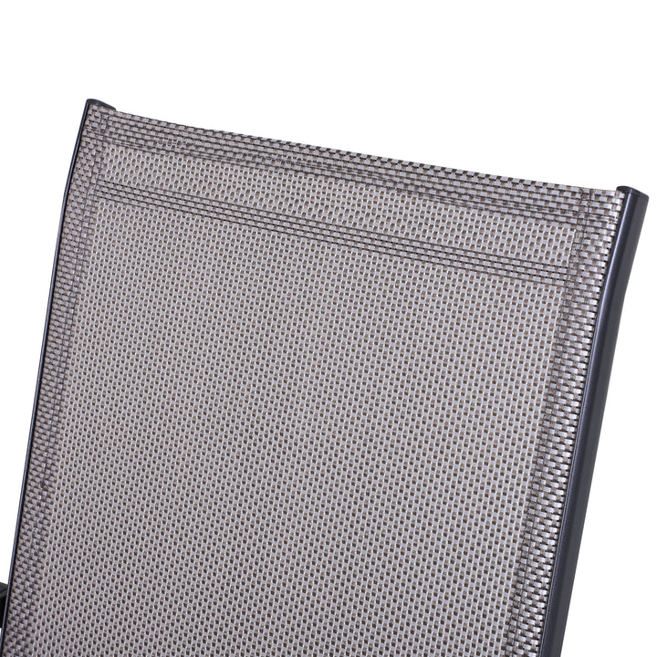 Klapstol med armlæn sæt med 2 campingstole fiskestol metalgrå 58 x 64 x 94 cm