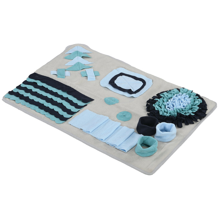 Hundetæppe, komfortabelt, dekorative elementer, 74x50x5cm, flerfarvet