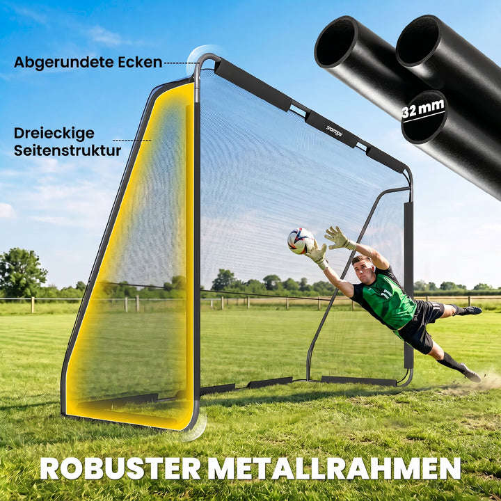 Fodboldmål til haven 300 x 200 cm Rivefast målnet Udendørsmål