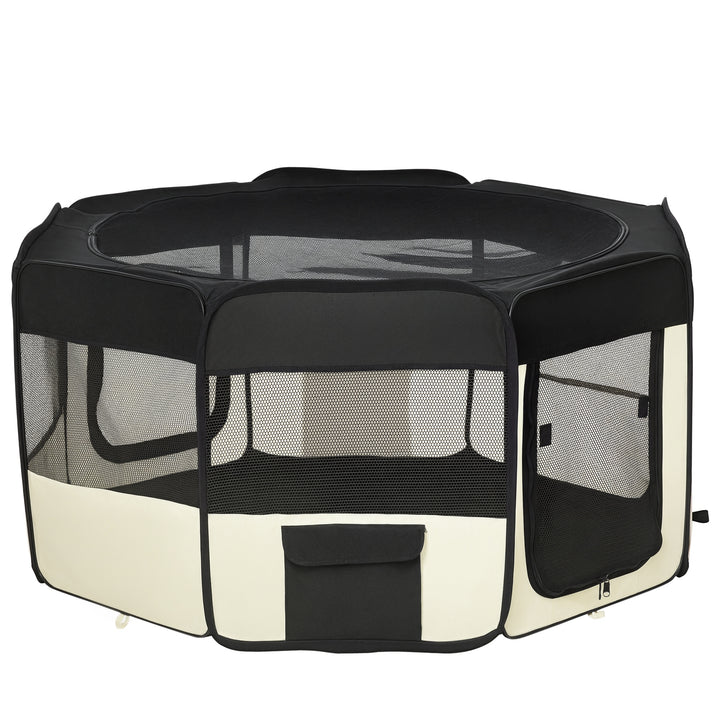 Hvalpegård fritgående indhegning dyrekravlegård kravlegård hvalpehegn hvalpelegegård hunde kravlegård 600d oxford ø120 x h58 cm