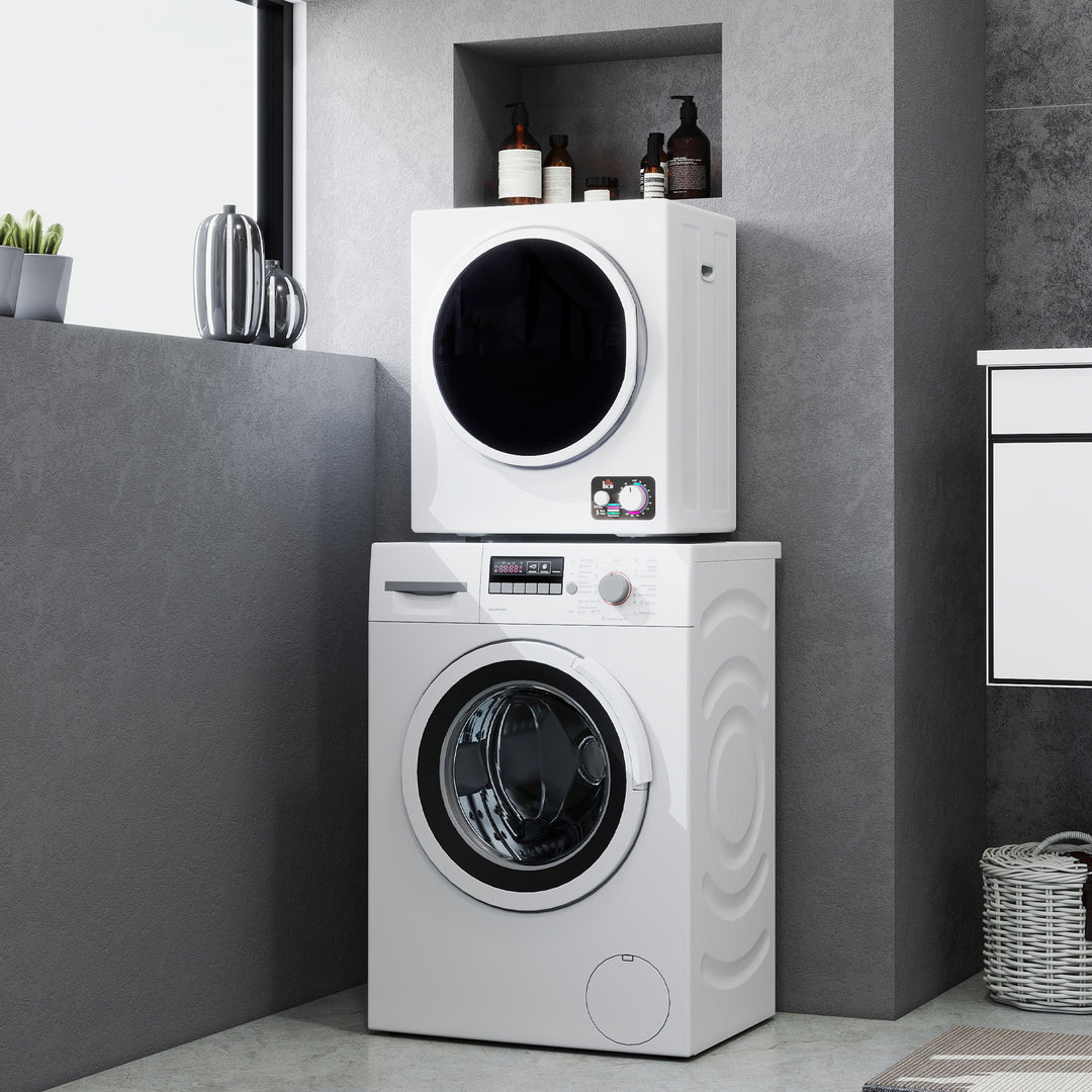 Mini tørretumbler 4 kg med 4 programmer, 2 varmeniveauer, sterilisering op til 65℃, 850W til tøj