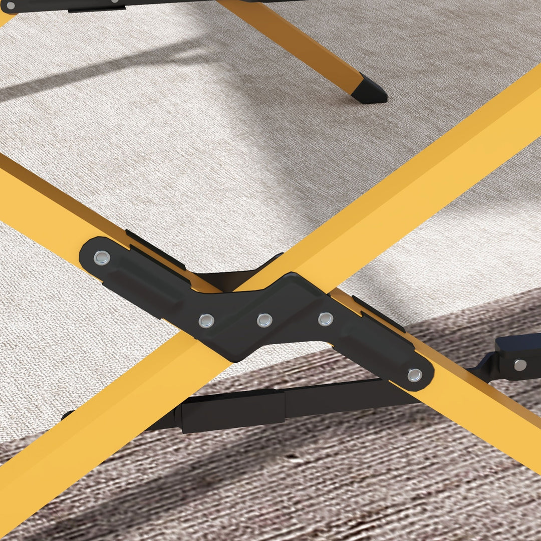 Sammenklappelig feltseng med bæretaske 196 x 64 x 45 cm gæsteseng op til 200 kg til udendørs campingrejser