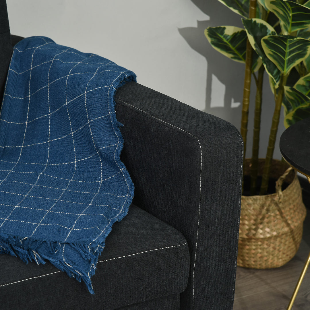 2-Personers sofa med sengefunktion, justerbar ryglæn, polstret sofa, fløjlslook, til stue, soveværelse, sort