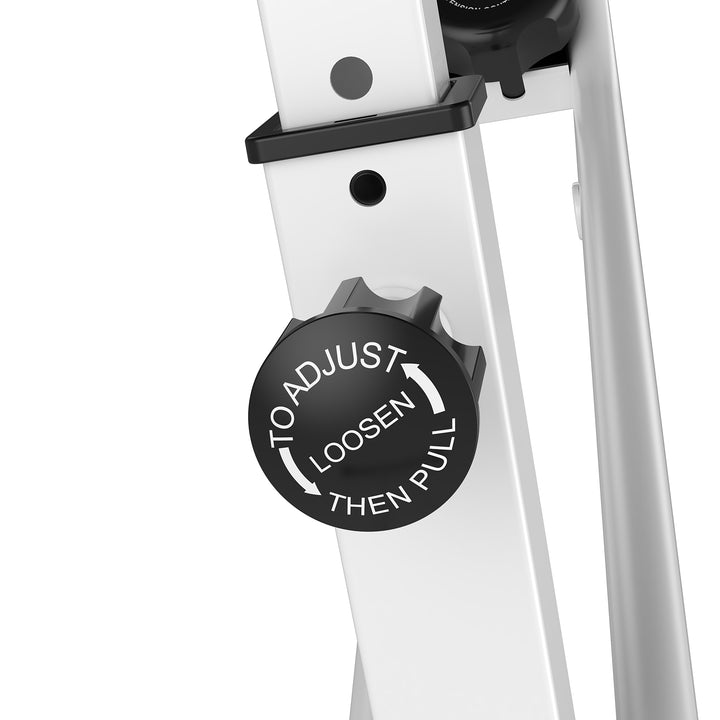 Motionscykel med 8 niveauer justerbar magnetisk modstand højdejusterbar stål sort+grå