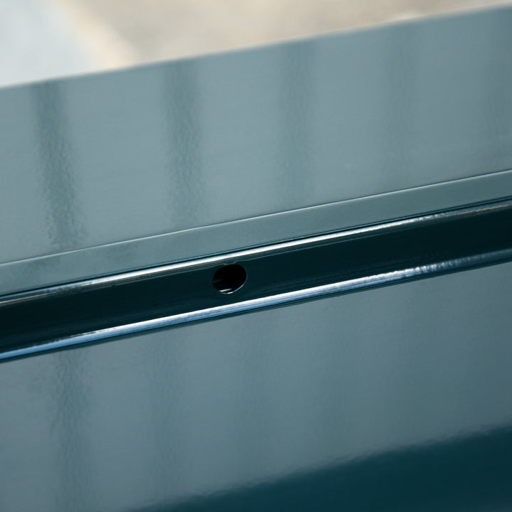 Værktøjskasse, monteringsværktøjskasse tom pladsbesparende med 5 rum foldbar robust stål (spcc) mørkegrøn 45 x 20 x 34,5 cm