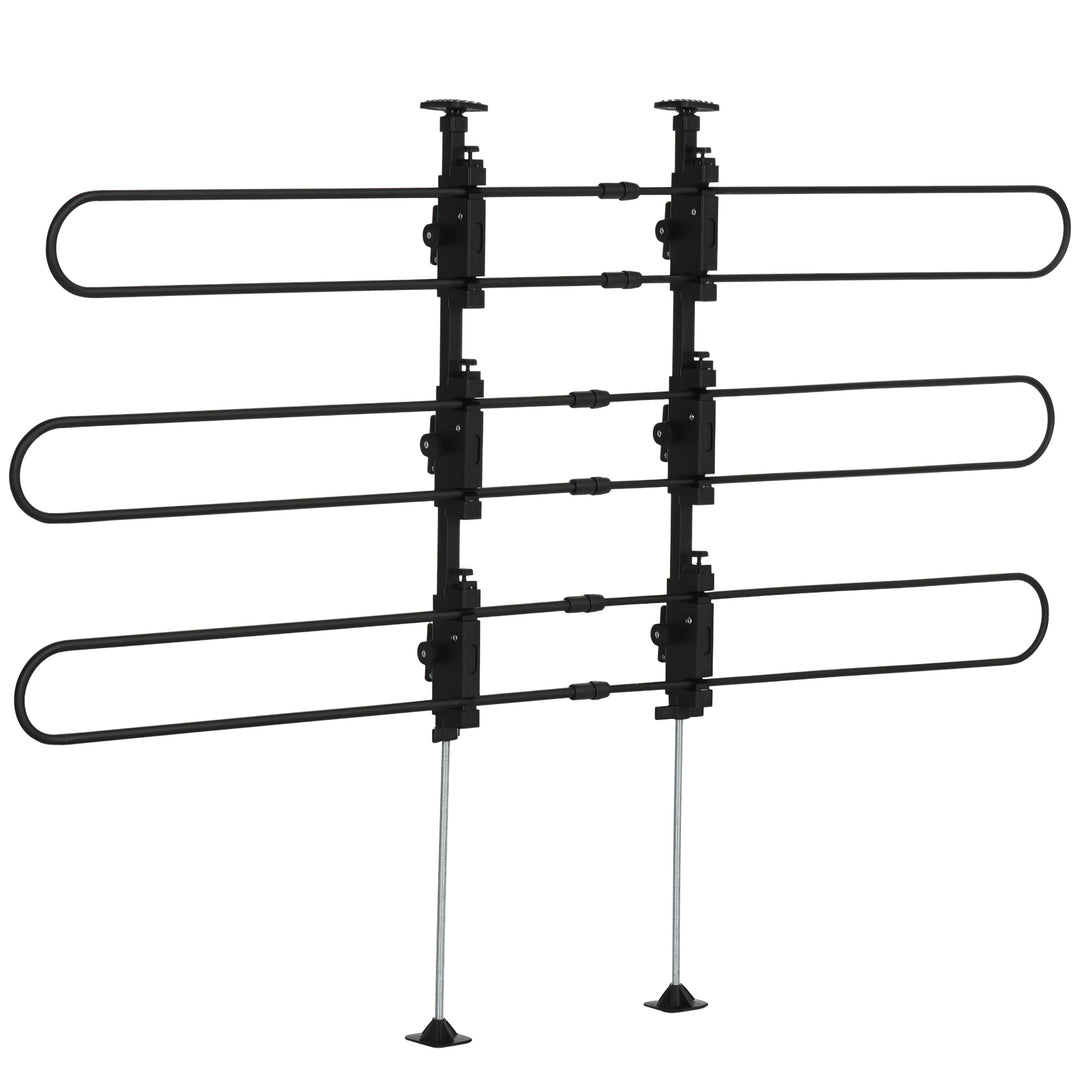 Hundegitter til bagagerummet, let at installere, robust og formstabil, stål, 150 x 9 x 124 cm