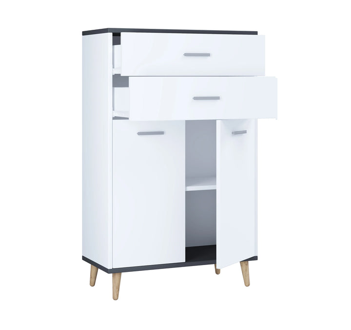 Kommode, 97 x 60 x 28 cm, hvid