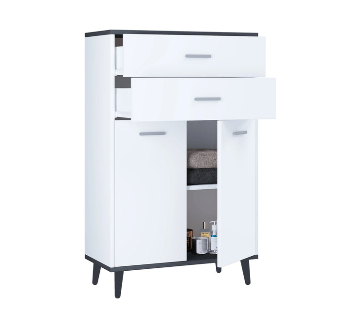 Kommode, 97x60x28 cm, hvid